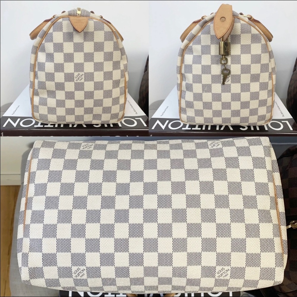 🦋✨AZUR SPEEDY✨🦋 Auth Louis Vuitton Damier 30 Bag - Picture 4 of 12